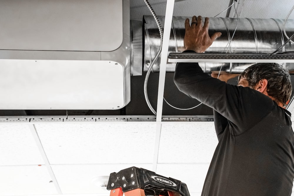 Tatama&reg; installation in a drop ceiling